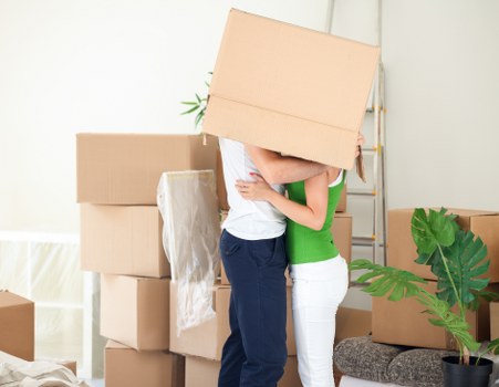 Preparation and loading for a Roehampton office move