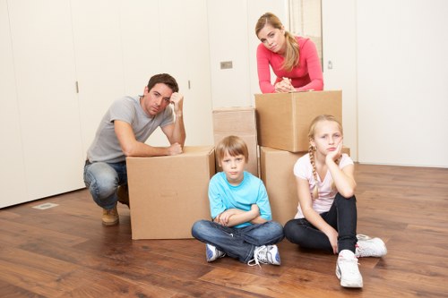 Moving van loaded for a Roehampton house or flat relocation