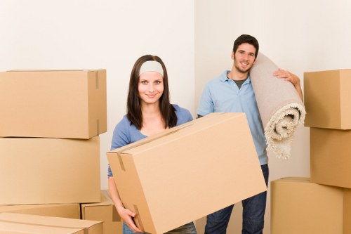 Organised unpacking of boxes into a new Roehampton home room by room