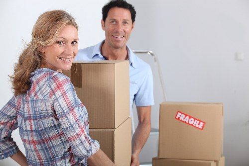 Local Roehampton moving team managing a smooth moving day