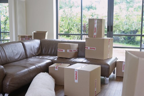 Secure handling of packed household items during a move